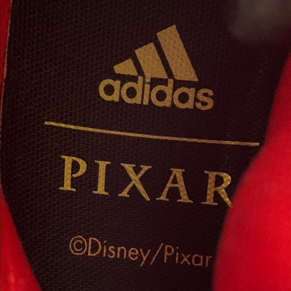 Adidas same 8 Kids Sneakers in Red and Yellow Disney Pixar Mr. incredible size 5